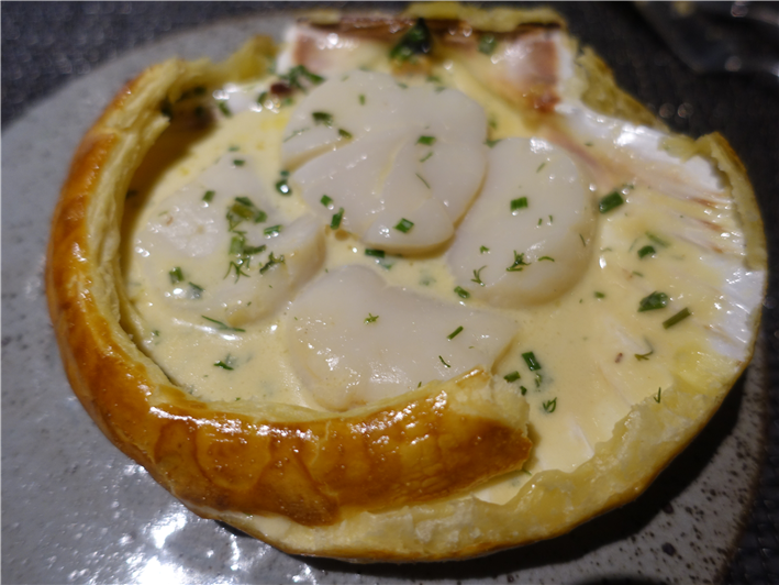 scallop in beurre blanc